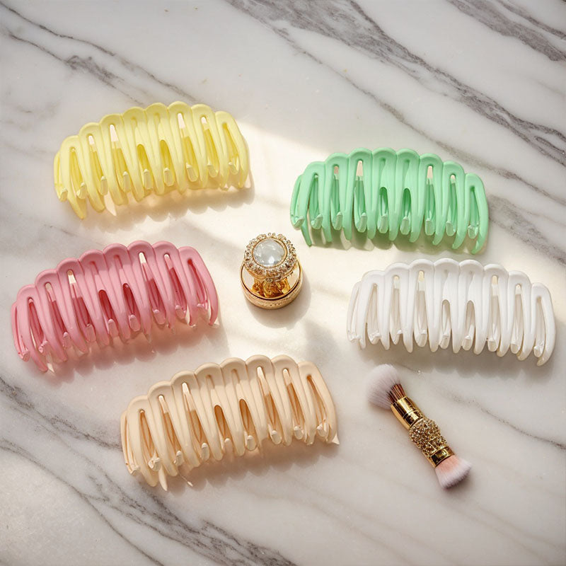 5PCS Stylish & Sturdy Multi - colored Long - Tooth Hair Claws for Effortless, Secure Hairstyling