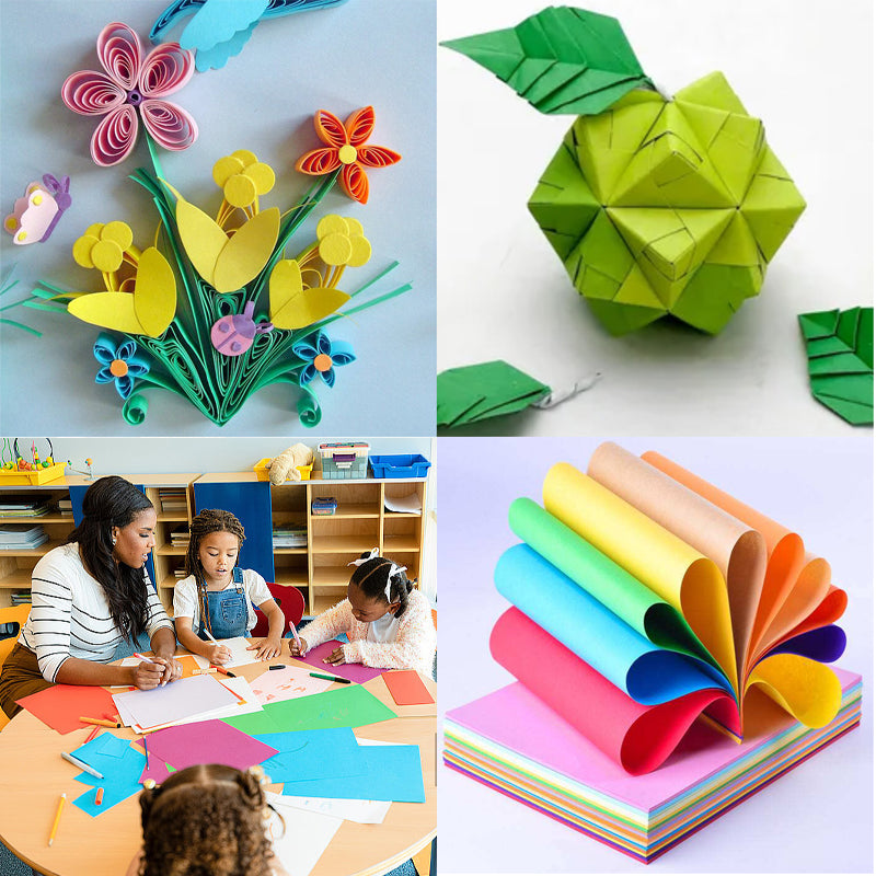 Multi-color paper, suitable for a variety of printers, printing patterns clear and gorgeous It can also be used for origami to easily fold lotus flowers, thousands of paper cranes and other shapes