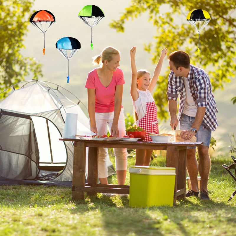 6PC/set Colorful Hand - Thrown Parachute Toys - Parent - Child Interaction, Easy to Play, Portable