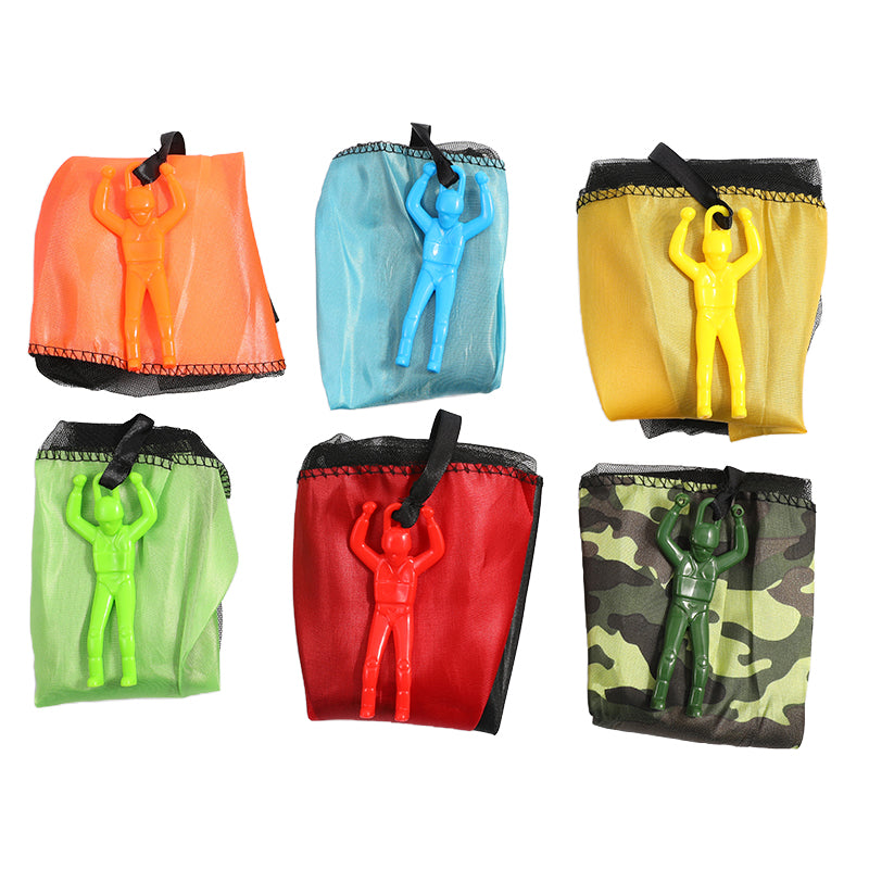 6PC/set Colorful Hand - Thrown Parachute Toys - Parent - Child Interaction, Easy to Play, Portable