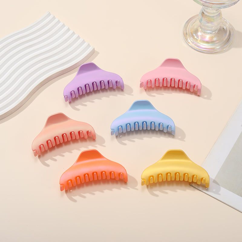 6PCS Colorful Hair Claws for Women - Fashionable & Durable Hair Accessories in Assorted Colors