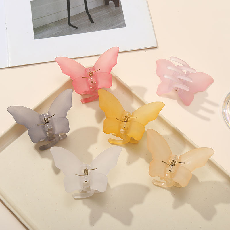 6PCS【Colorful Butterfly - shaped Hair Claws】Fashionable & Versatile Hair Accessories for Effortless Chic Hairstyles