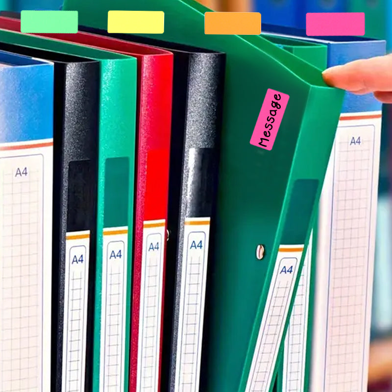 4PCS\set Color stickers, 600 sheets of 4-color rectangular stickers, color labels, price stickers, coding stickers, suitable for office, classroom, and household items