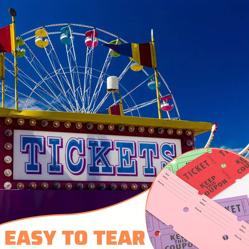 1PCS Raffle tickets, for activities, leisure, movies, entertainment, classroom awards and prizes