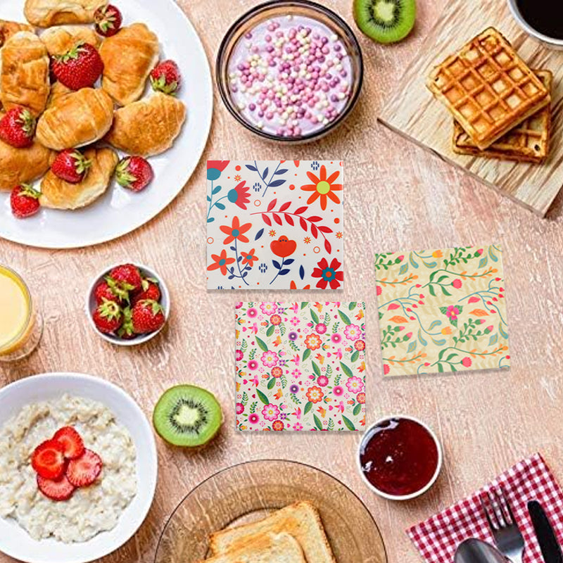 1PCS Flower and floral placemats, seasonal table mats, used for table decoration