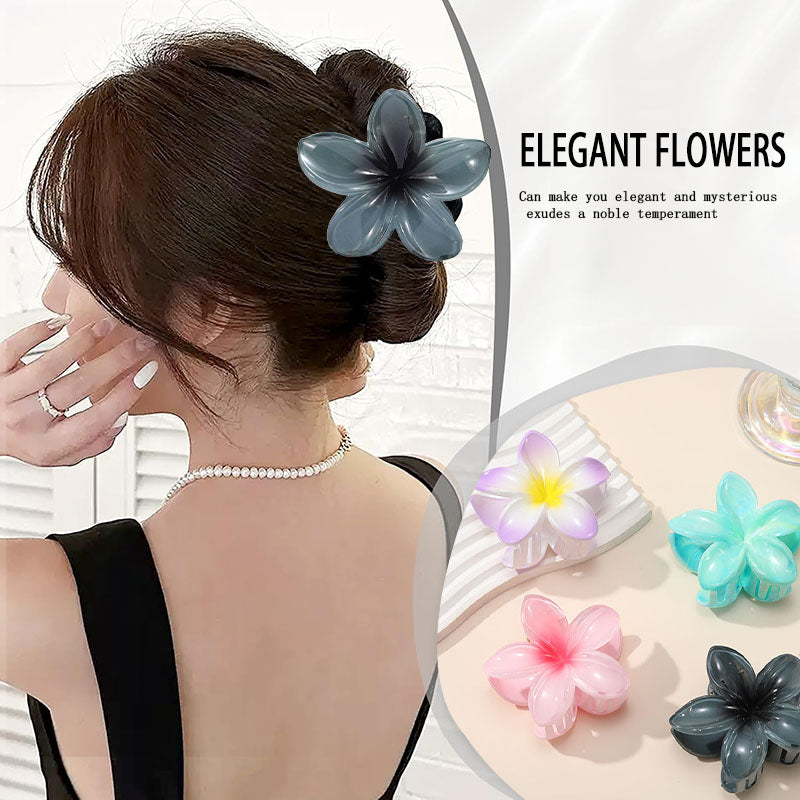 4PCS Flower - Shaped Hair Claw Clips for Women - Colorful & Non - Slip, Perfect for Styling