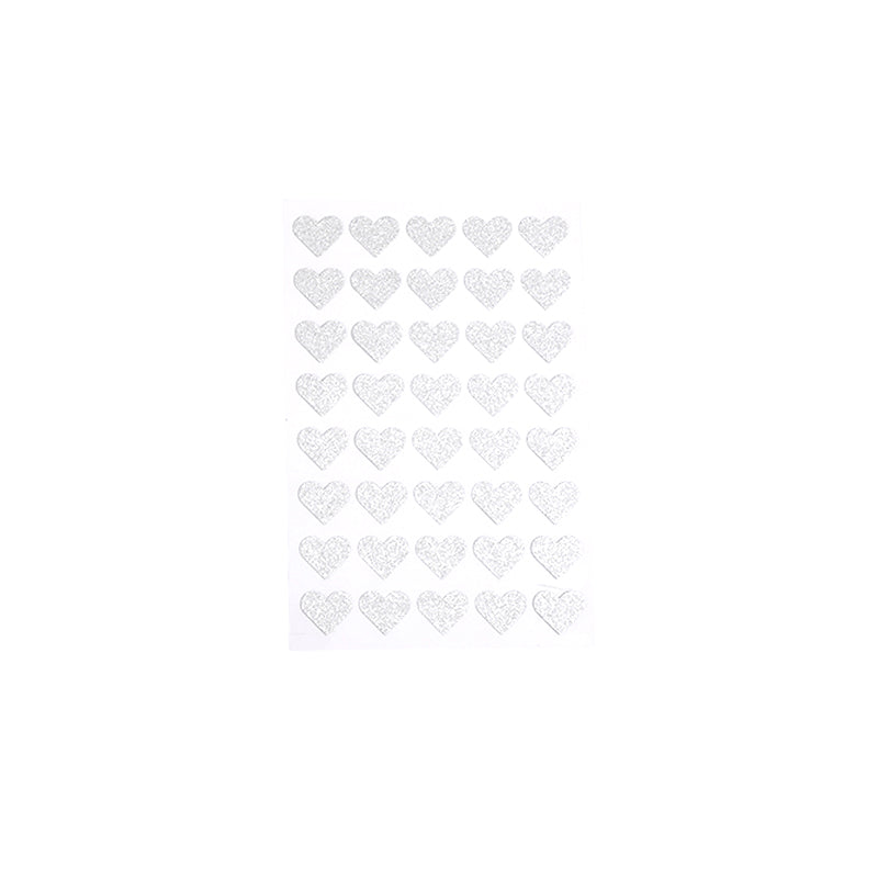 1PCS Gold and silver two-color glitter stickers, stars, circles, hearts and various shapes, shining, decoration essential