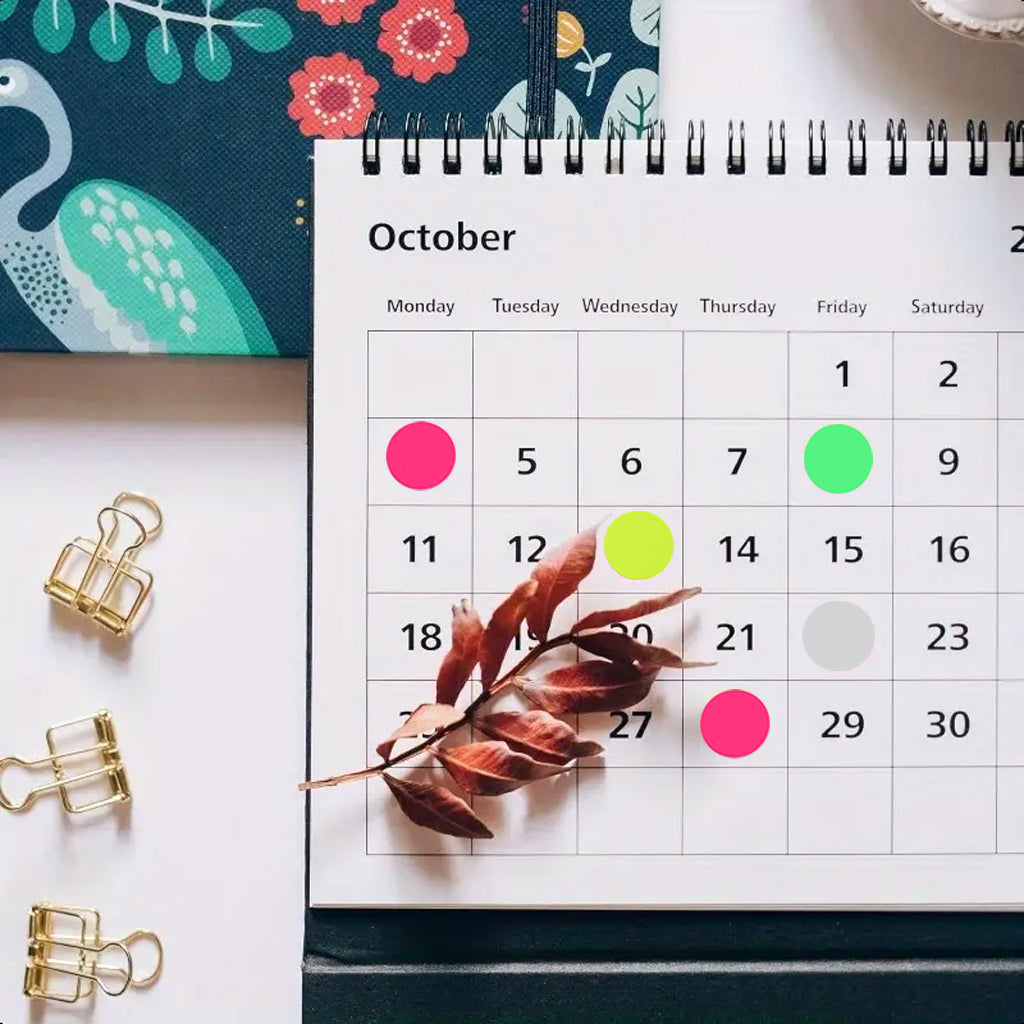 1PCS Multi-color self-adhesive stickers, bright colors, rich specifications, good choice of marking classification