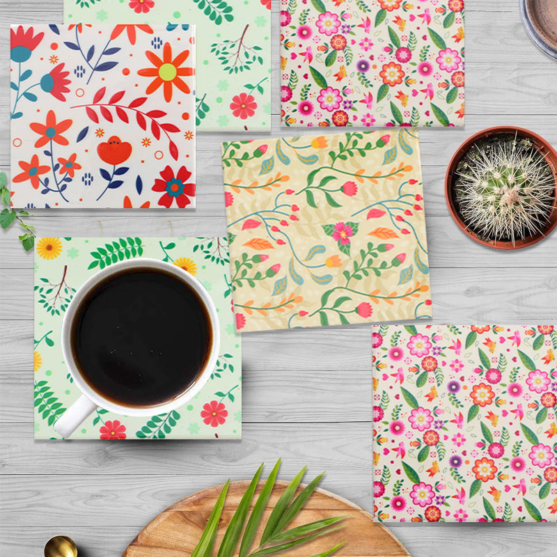 1PCS Flower and floral placemats, seasonal table mats, used for table decoration