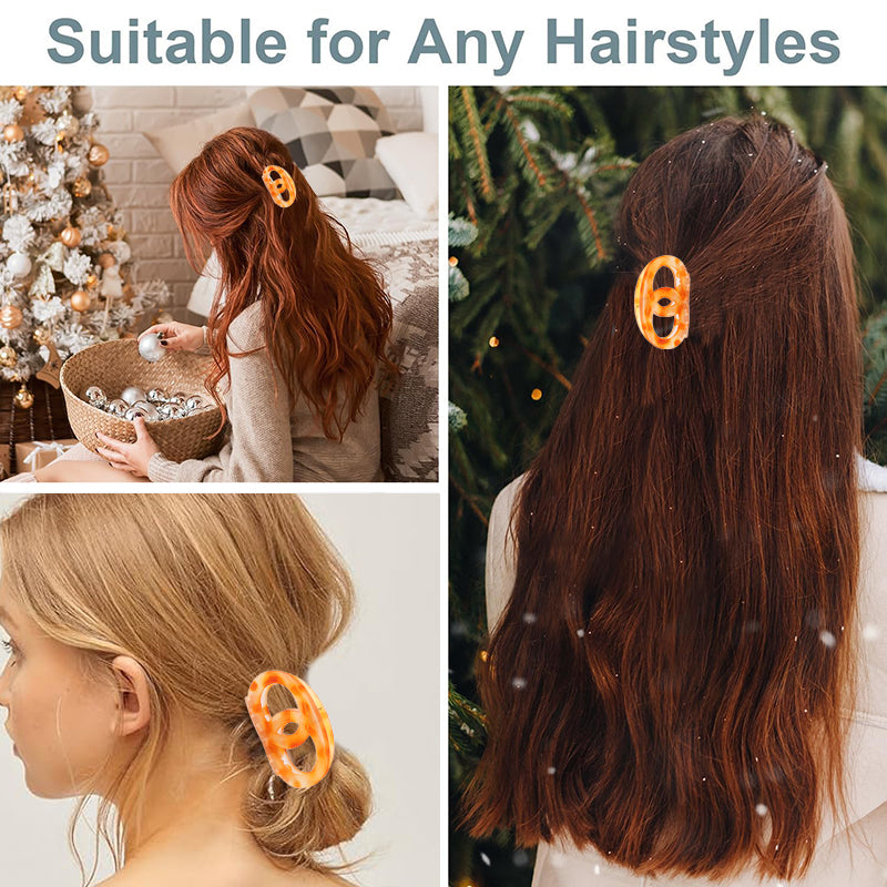 6PCS Hair Claw Clips for Women, Girls - Thin to Thick Hair,Strong MatteClips, Non-Slip Clamps with