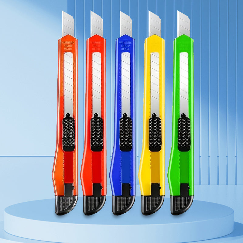 50PCS Colorful Utility Knives - Sharp Blades, Safety - Marked, Easy Operation
