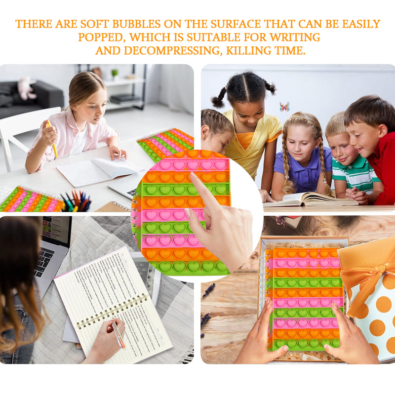 1PCS Fun & Functional  Heart - shaped Notebook - Stress Relief & Stylish Stationery Combo