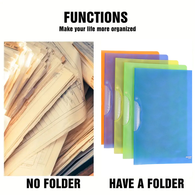 1PC Plastic Envelope Clear Reusable Plastic Envelope Waterproof Folder  For School Office Supplies